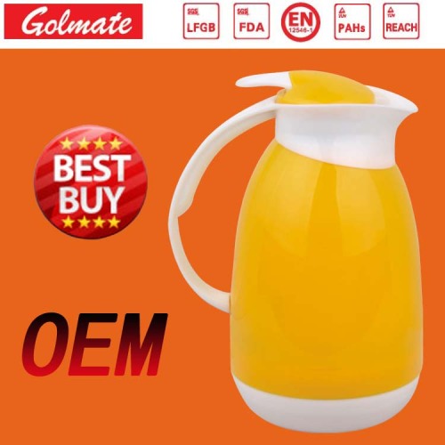 Middle East Hot Sale Glass liner Plastic vacuum jug 1L