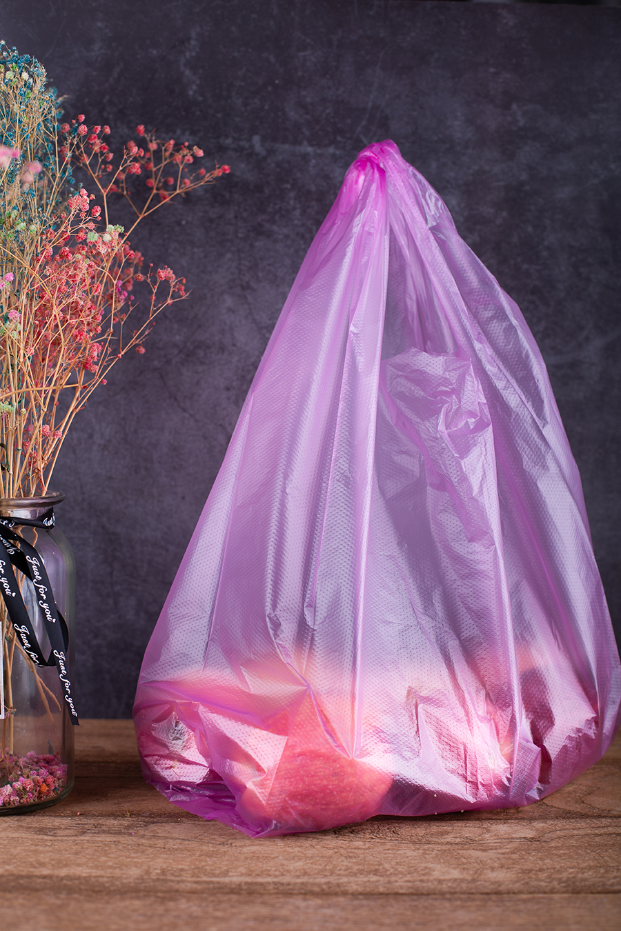 Pink Grocery Shopping Handle Bag