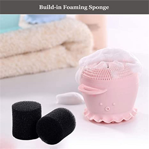 Facial Cleansing Brush with Deep Pore Foaming Sponge