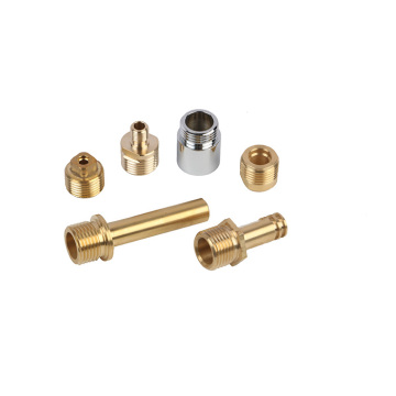 Brass vòi kết nối đầu ra van bằng CNC