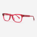 Rectangular thick Acetate Unisex Optical Frames 23A3096