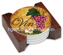 Ceramic Coaster, Round Ceramic Coaster