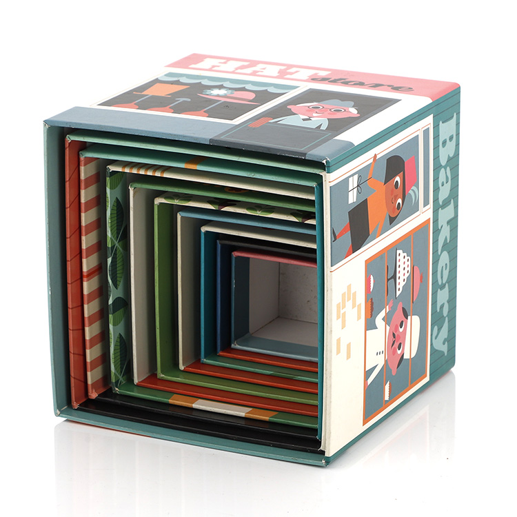 Kids Educational Toys Stacking Nesting Paper Cardboard Building Blocks