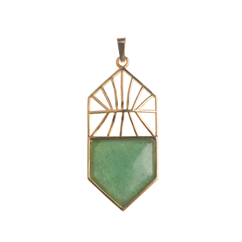 Подвеска из натурального кристалла, модное женское пятиугольное ожерелье с щитом, брелок, серьги, ювелирные изделия