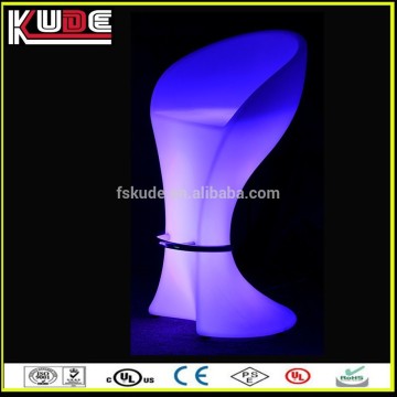 Plastic Led luminous bar chair , commercial Led glowing bar chair , Modern Led bar stool chair