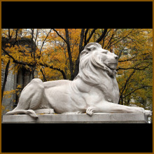 Factory direct supplied large size white marble stone lion statue for sale