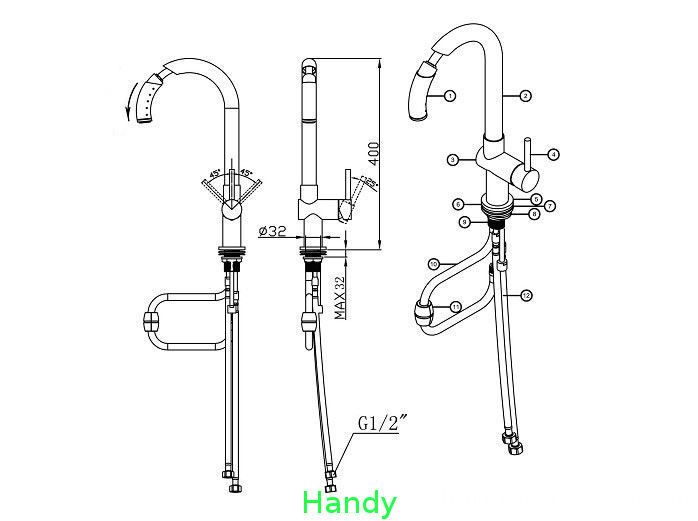 _hole_chrome_kitchen_sink_water_faucet_ceramic_kitchen_tap_with_pull_out_spray