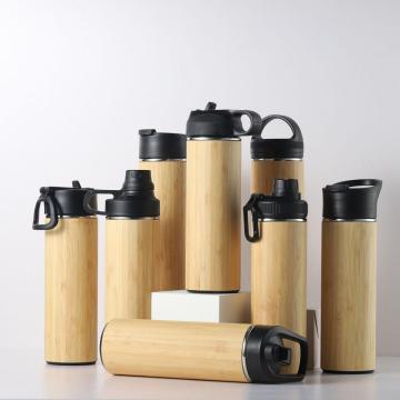 450ML BPA Free Bamboo Water Bottle With Lid