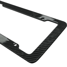Solid Silicone Black License Plate Frame Covers for Cars