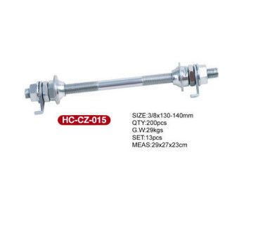 Bicycle Parts Grooved Front and Rear Axle with Check Nuts