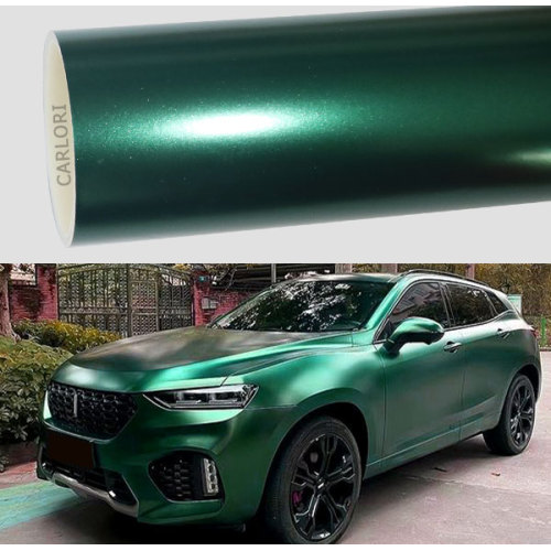 I-Satin Metallic Cark Green Green Car Vinyl Wrap