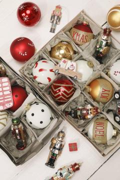 Glass Nutcracker Christmas Ornaments Hand Blown