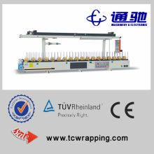 Automatic wardrobe profile laminating machine line