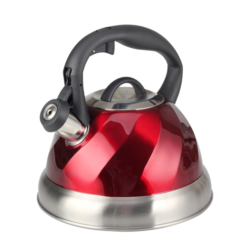 Painting Red Stainless Steel Whistling Kettle