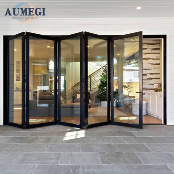 Aumegi NFRC Bi-Fold Aluminium Exterior Doors | Patio Accordion Doors | Folding Doors
