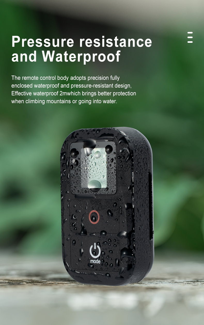 TELESIN WiFi Remote Control suitable for GoPro Hero 10 9 Max Hero 8 7 6 5 4 3 Black Hero 4 Session sports camera accessories