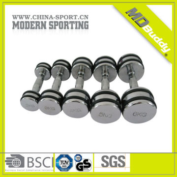 China wholesale fixed chromed dumbbell