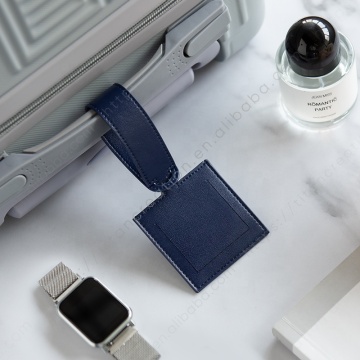 Customizable Genuine Leather Luggage Tag Gift Set for Travel