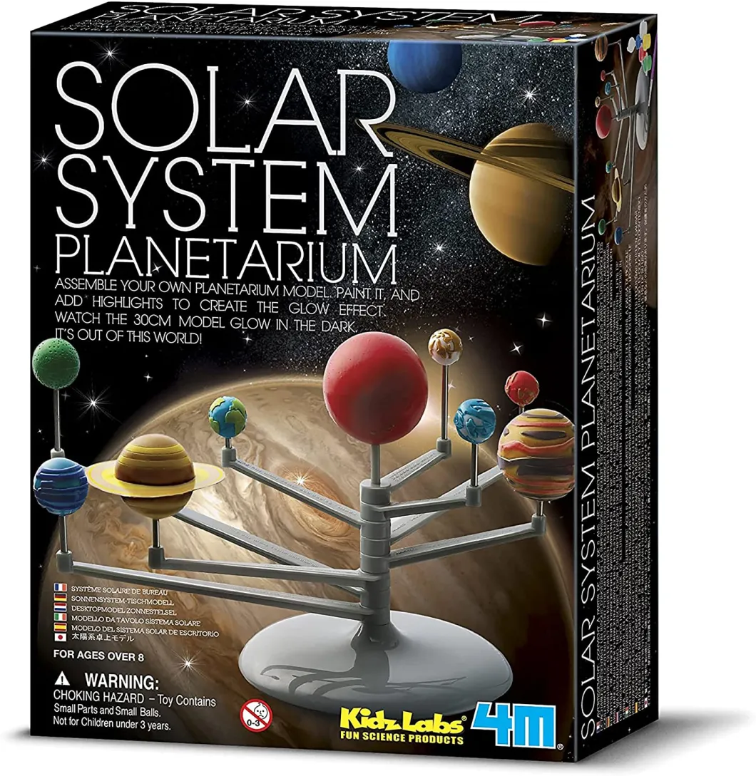 Solar System Planetarium - DIY Glow in The Dark Astronomy Planet Model Stem Toys Gift for Kids