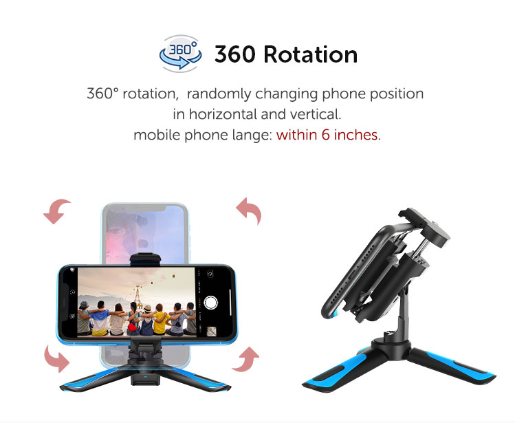 Small Portable  Holder Cell Camera  Stand Flexible Mobile Adapter Mount Phone Tripod