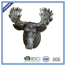 Resign reindeer animal head wall hanging