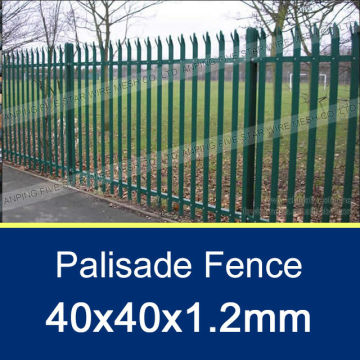 40x40x1.2mm Triple Point Palisade Fence 2.4x1.8m