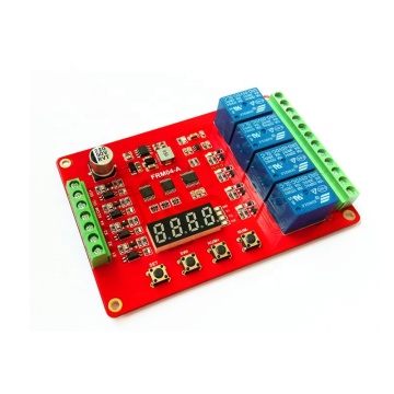 4CH Multifunction Time Delay Self-lock FRM04 Timer Relay Module