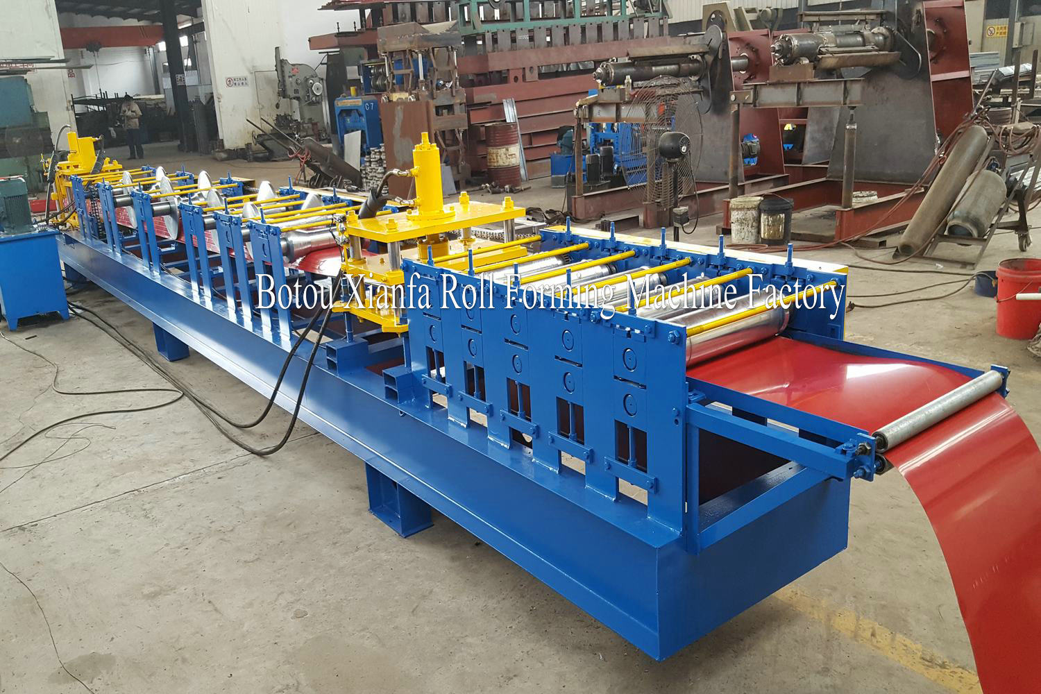 metal ridge cap roll forming machine