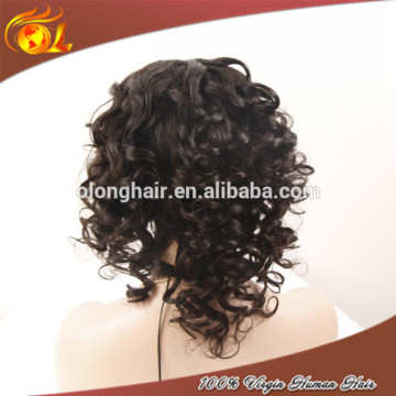 Pictures short curly human unprocessed virgin malaysian hair lace wigs