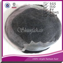 Real human hair toupee for men,6 inch hair men toupee,men hair toupee