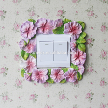 Decorative Ornate Flower Resin Switch Cover Frames