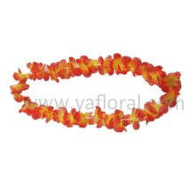 Well popular high quality silk hawaii wreaths factory cheap price artificial flowers for wreaths