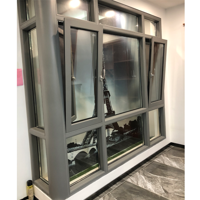 Double glazed aluminium windows powder coating beautiful design tilt and turn windows