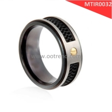 Pure titanium grade 2 china jewelry factory fiber titanium ring core