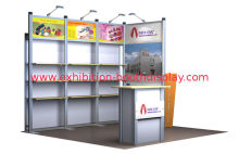 White Portable Modular Exhibits , Aluminum Trade Show Pop Up Displays