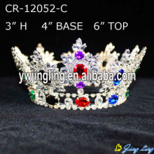 Wholesale Cheap Rhinestone Full Round Pageant Crowns