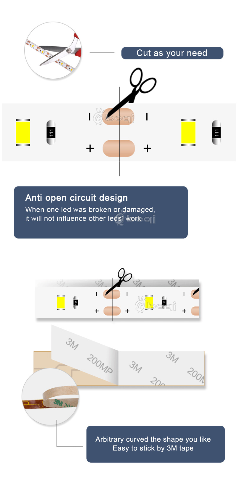 Smart Turn ON OFF PIR Motion Sensor & USB Port IP65 LED Strip Light Flexible adhesive lamp tape For Closet Stairs Cabinet