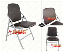comfortable folding conference chair inspiration meeting chair sturdy construction PU nesting chair