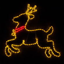 2D LED Reindeer Silhouette Rope Light Christmas Decorations