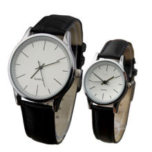 Charm couple pair leather watch, quartz watch with japan movementNew