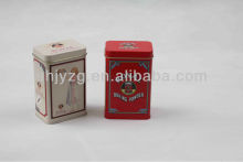 small rectangle coffee tin box