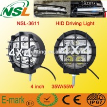 Top quality 4'' inch round off road HID driving lights, car HID work light, HID working light for trucks