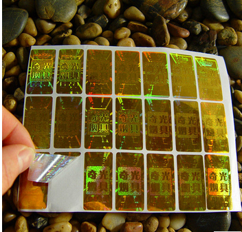 Scratch QR sequence number hologram sticker