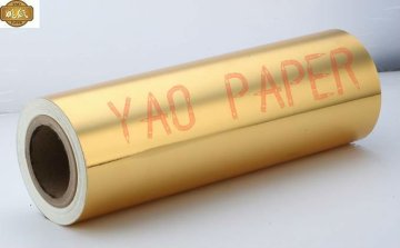 golden metallized paper