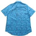 Camicia di stampa a base di base azzurri da uomo in vendita calda