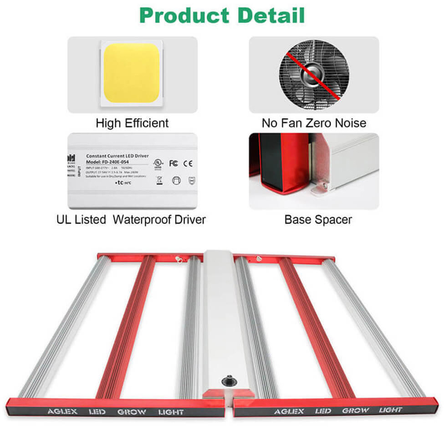 Lámpara de cultivo AGLEX L700W cultivo comercial