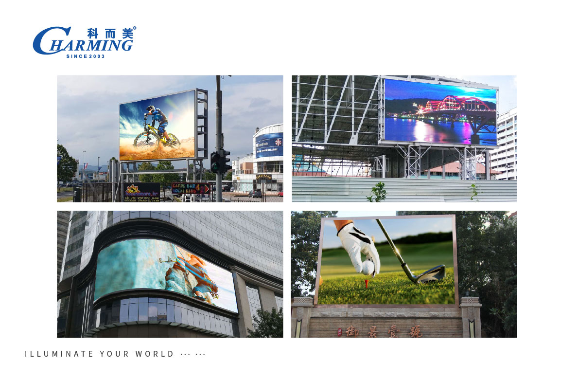 P8 outdoor led display 1920HZ IP65 waterproof for commercial advertising by charming manufacturer with 1280x640