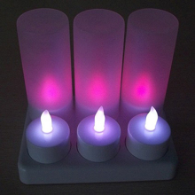 Super bright rechargeable LED tealight candle