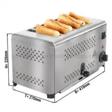 CE Approved 6 Slices Electric Bread Toaster