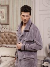 Premium Men's Classic Coral Fleece Pajamas Suit